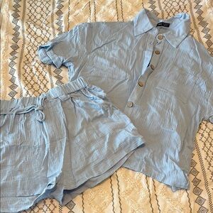 SHEIN Sky Blue Casual Set